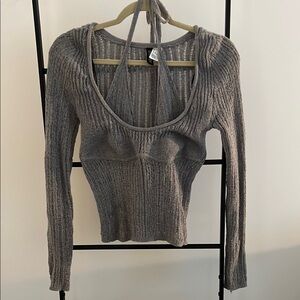 H&M Grey Halter Sweater